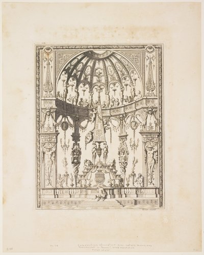 The Satyr Funeral from a Series of Designs for Decorative Panels, 1670-80 by Jean Lepautre